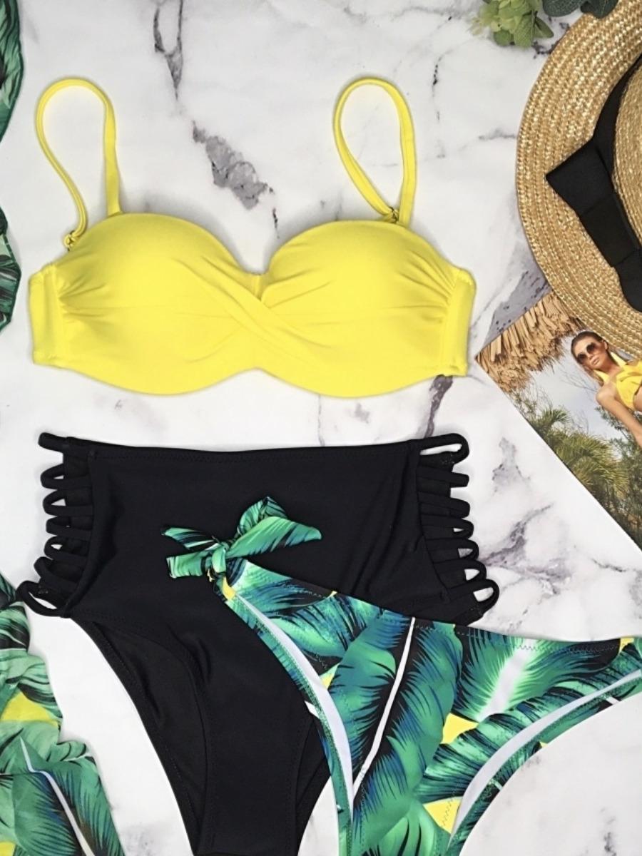 Купальник Samegame C519Ax30 3в1 жіночий р. 36 Жовтий - фото 4