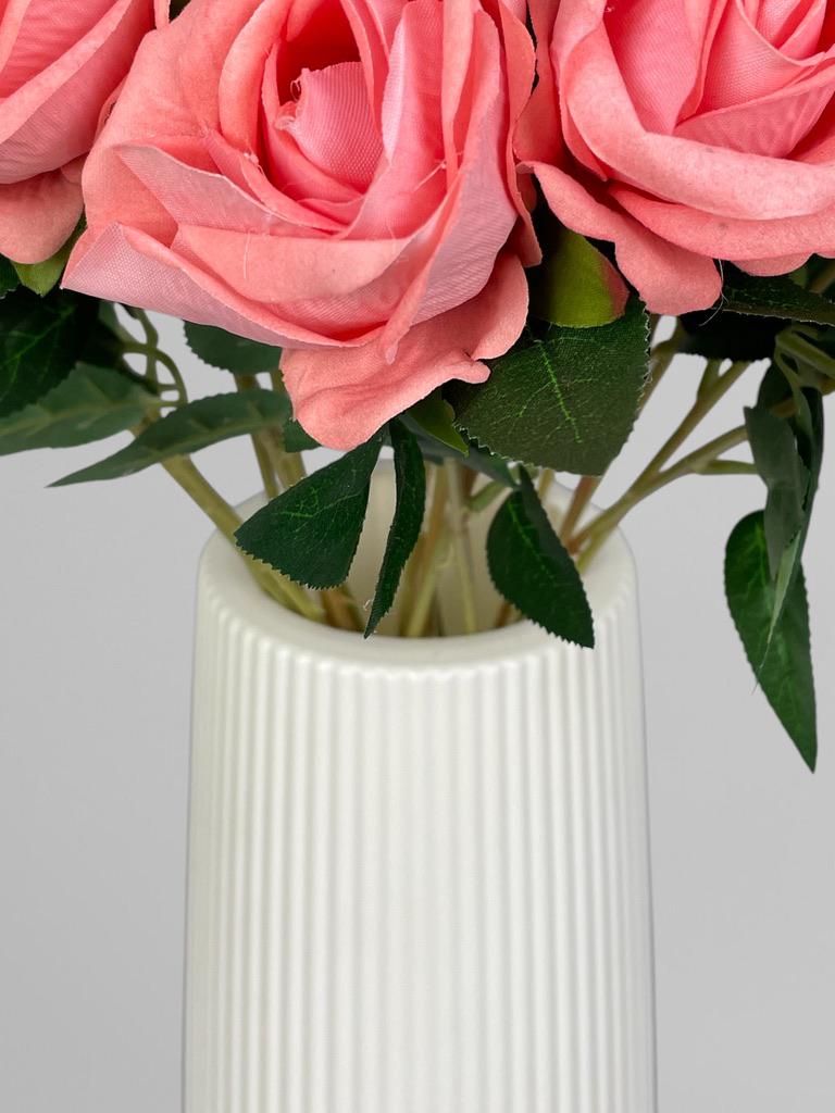 Роза на стебле 51 см Коралловый (К02084) - фото 8 Роза на стебле 51 см Коралловый (К02084) - фото 8