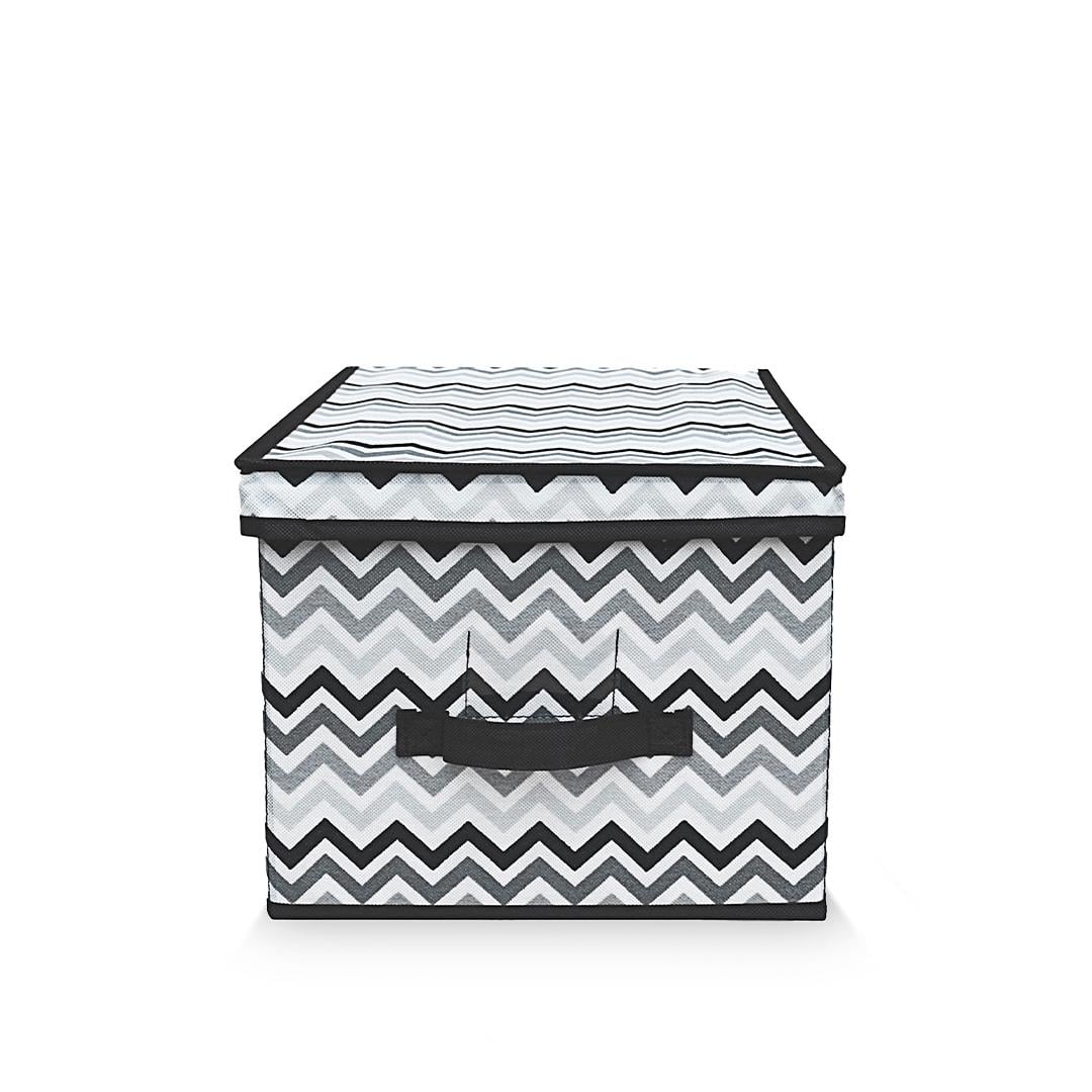 Короб для хранения Handy Home Zigzag 30x40x25 см Черно-белый (ZSH-05)