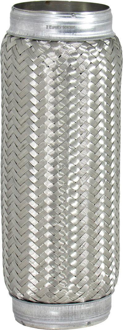 Гофра глушителя EuroEx 2-х шаровая длинный фланец 90х300 мм (90X300)
