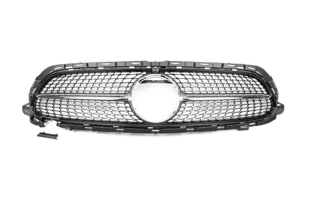 Решетка передняя Diamond Silver для Base 2020-2023 Cixtai для Mercedes E-сlass W213 2016-2023 гг. ABS