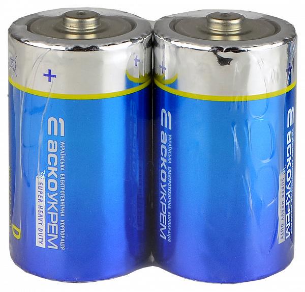 Батарейка сольова АСКО-УКРЕМ D/R20/SP2 (29924466) - фото 2 Батарейка сольова АСКО-УКРЕМ D/R20/SP2 (29924466) - фото 2