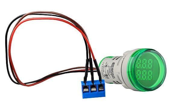 Светосигнальная арматура АСКО-УКРЕМ с индикатором-счетчиком серии U-ADM-С круглая ᴓ22 мм Зеленый (00000055237)