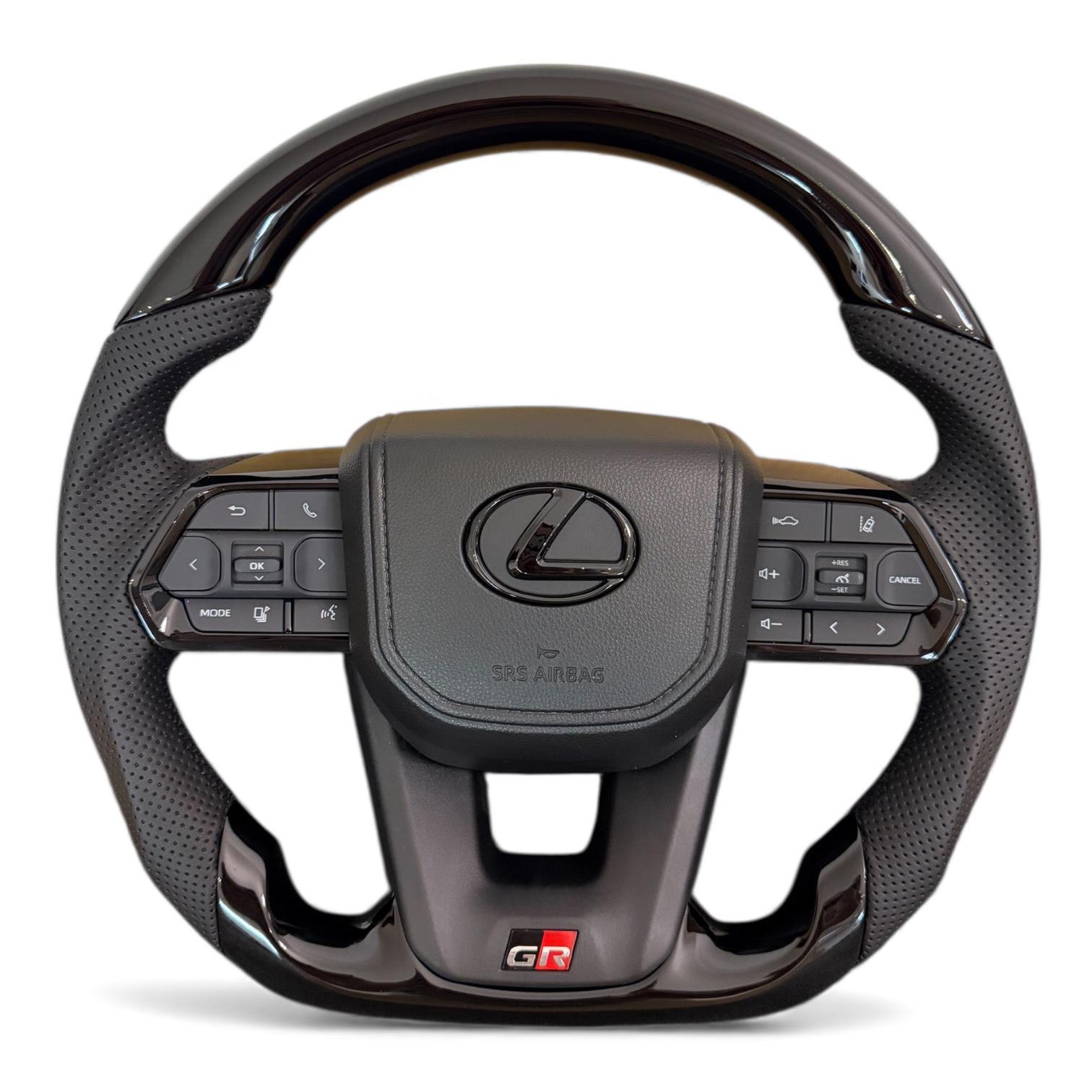 Руль анатомический для Lexus LX470/GX470 GR рояльный лак в сборе Черный (31118907)