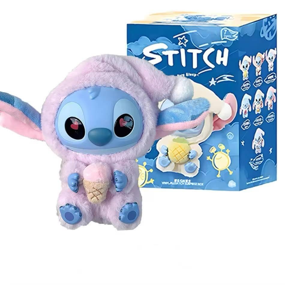 Мягкая игрушка-брелок Labubu Stitch Eat Something Before Sleep Series Фиолетовый (b88c1ae1)
