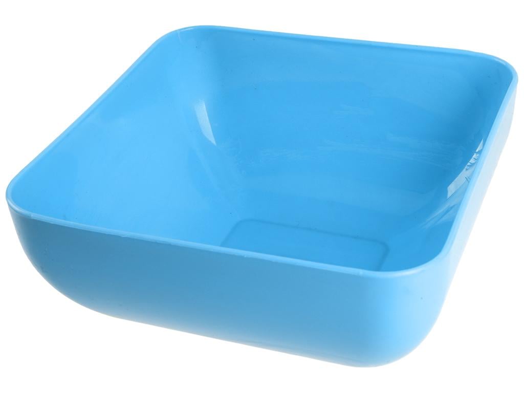 Салатница квадратная Консенсус 2,5л Голубой (MCS-12574-4) - фото 1 Салатница квадратная Консенсус 2,5л Голубой (MCS-12574-4) - фото 1