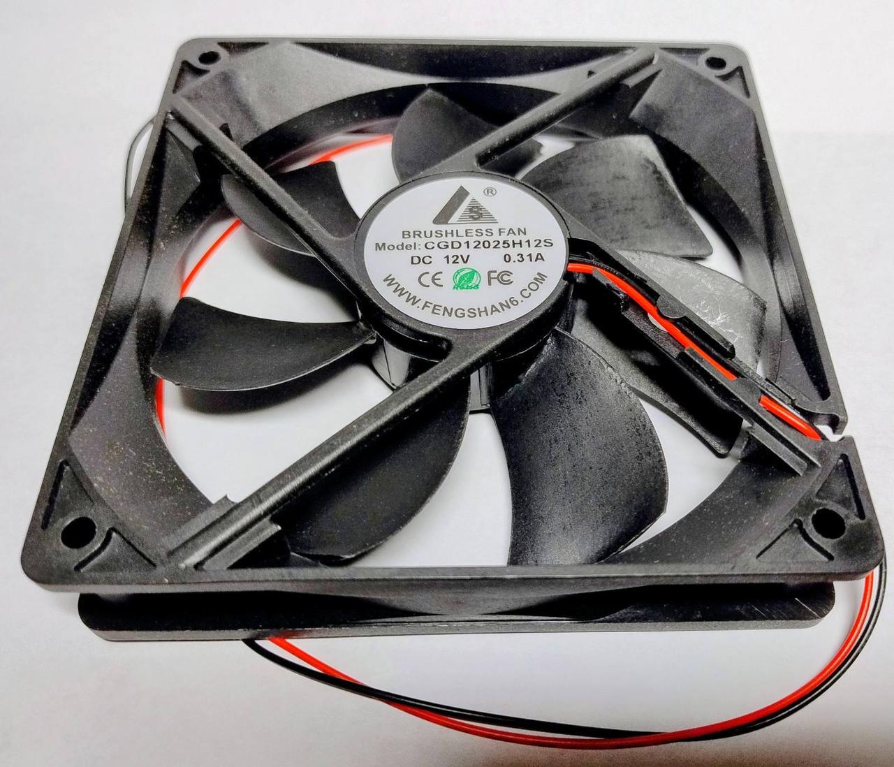 Вентилятор CGD12025H12S 12VDC для охолодження ПК 120х120х25 мм (3484)