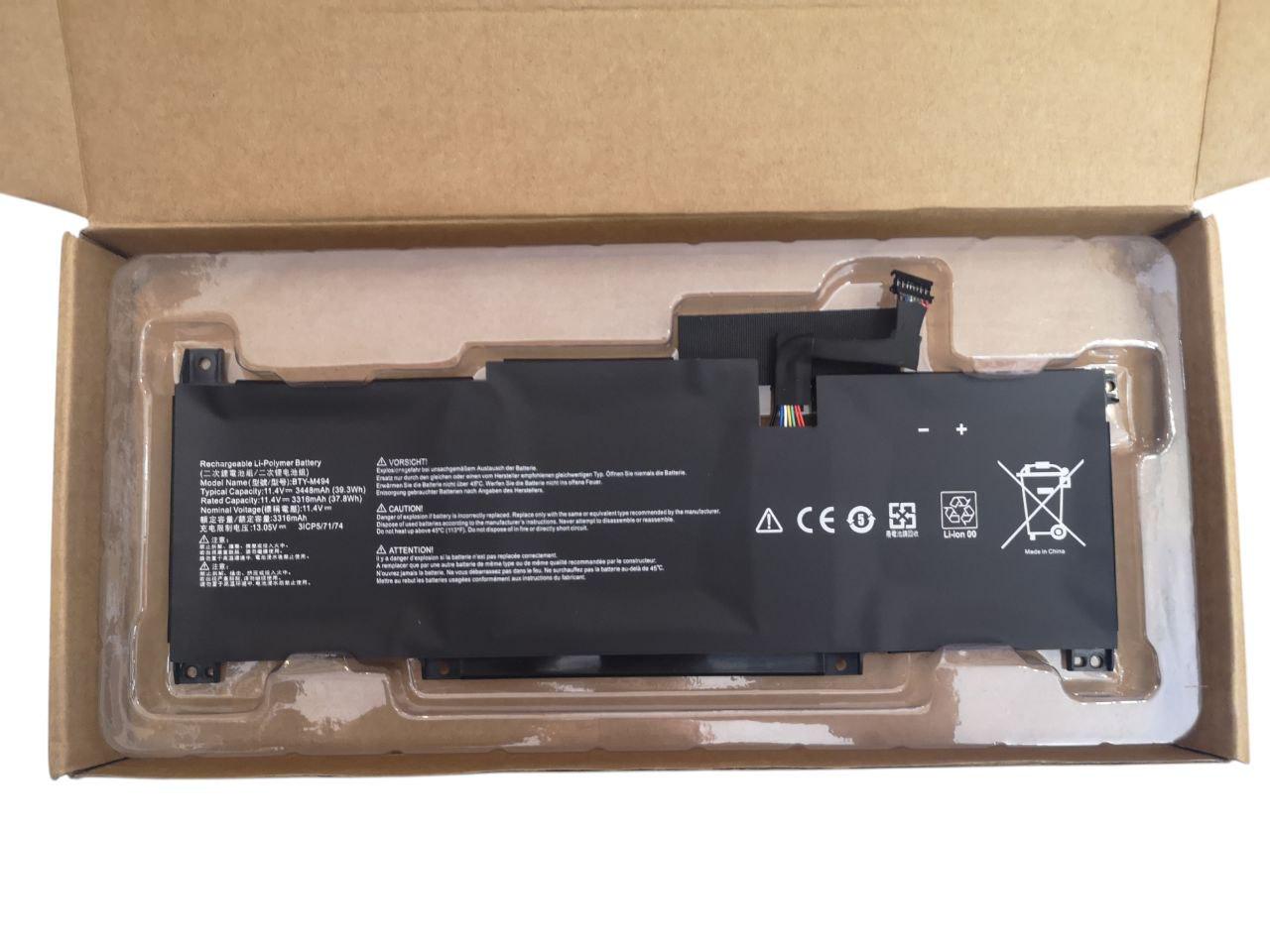 Аккумулятор для MSI Modern 14-B5M/VR420/PR420/PR400/MS1421/MS1422/BTY-M494 3448 mAh 39,3Wh Type-A Черный (000013209)