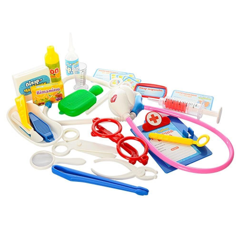 Дитячий ігровий набір доктора 0459 Чарівна аптечка у валізі 29 предметів - фото 2