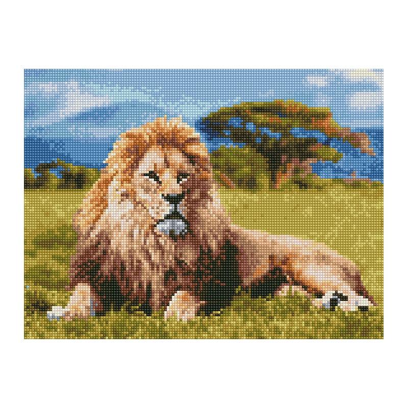Алмазная мозаика Rainbow Art Царь зверей 40х30 см (EJ1349)