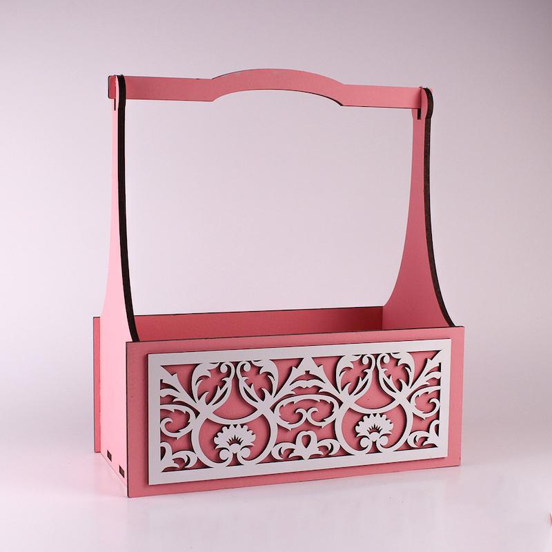 Корзина ажурна ВМ Рожевий (3509)