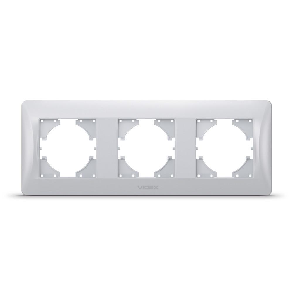 Рамка горизонтальная Videx Binera VF-BNFR3H-SS Рамка горизонтальная Videx Binera VF-BNFR3H-SS