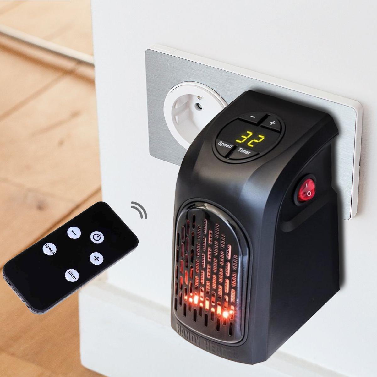 Портативний тепловентилятор Handy heater 400 Вт Чорний - фото 2