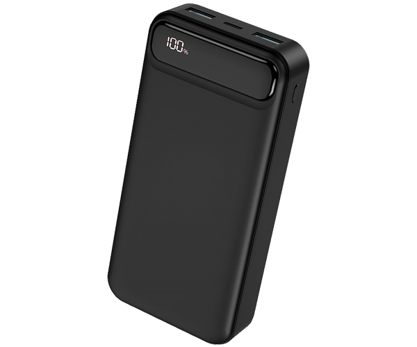Универсальная мобильная батарея XO PR136 2 USB+Type-C 20000mAh Черный (ЦУ-00033774_1105)
