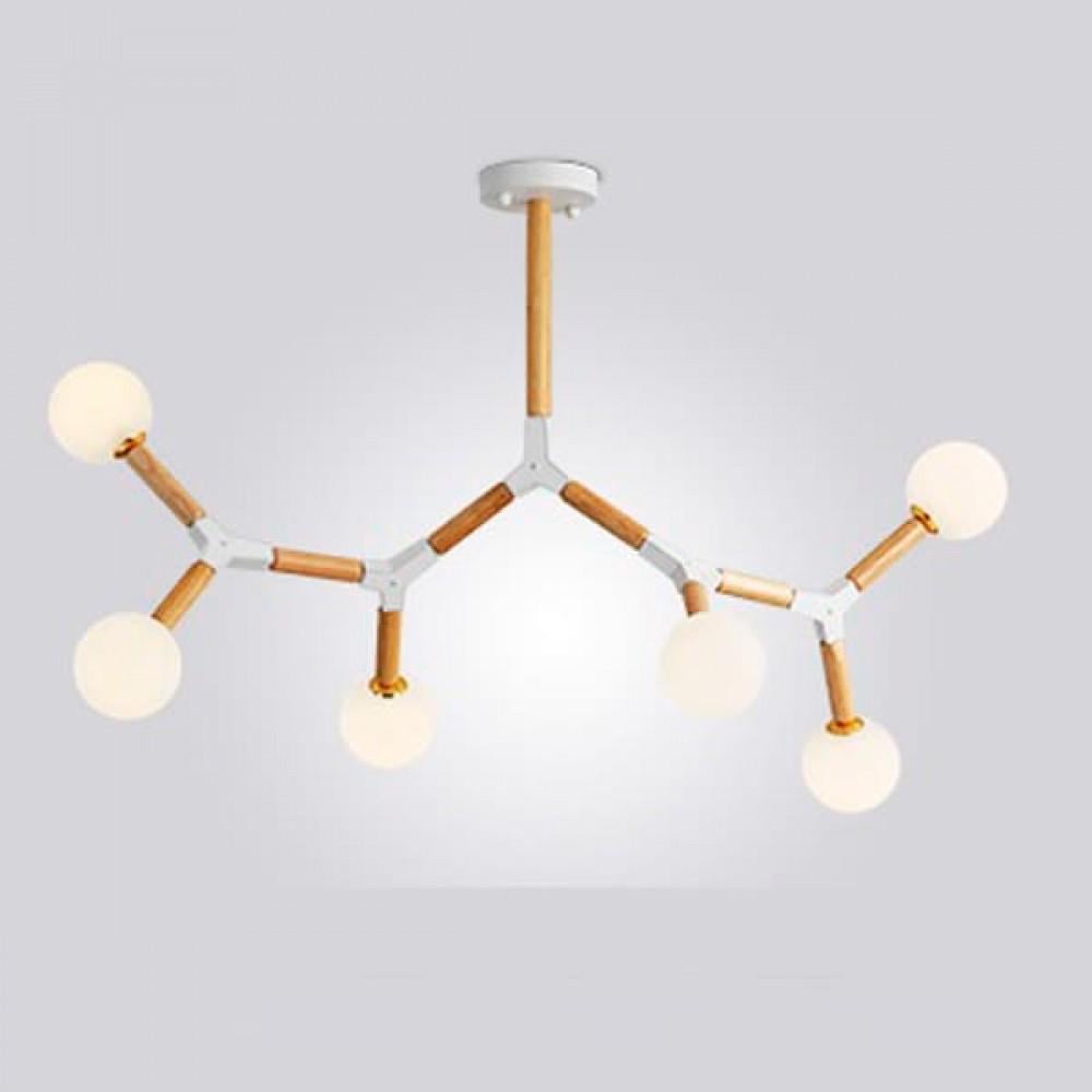 Люстра Glass Formula 6 White (PL-0002520 M/WHITE) - фото 1 Люстра Glass Formula 6 White (PL-0002520 M/WHITE) - фото 1