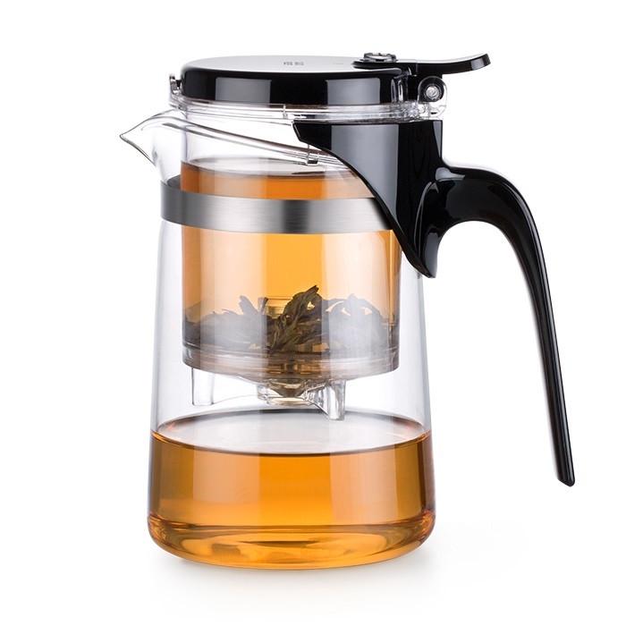 Типод для чаю Samadoyo SAG-08 з кнопкою 500 мл Прозорий (343) - фото 2