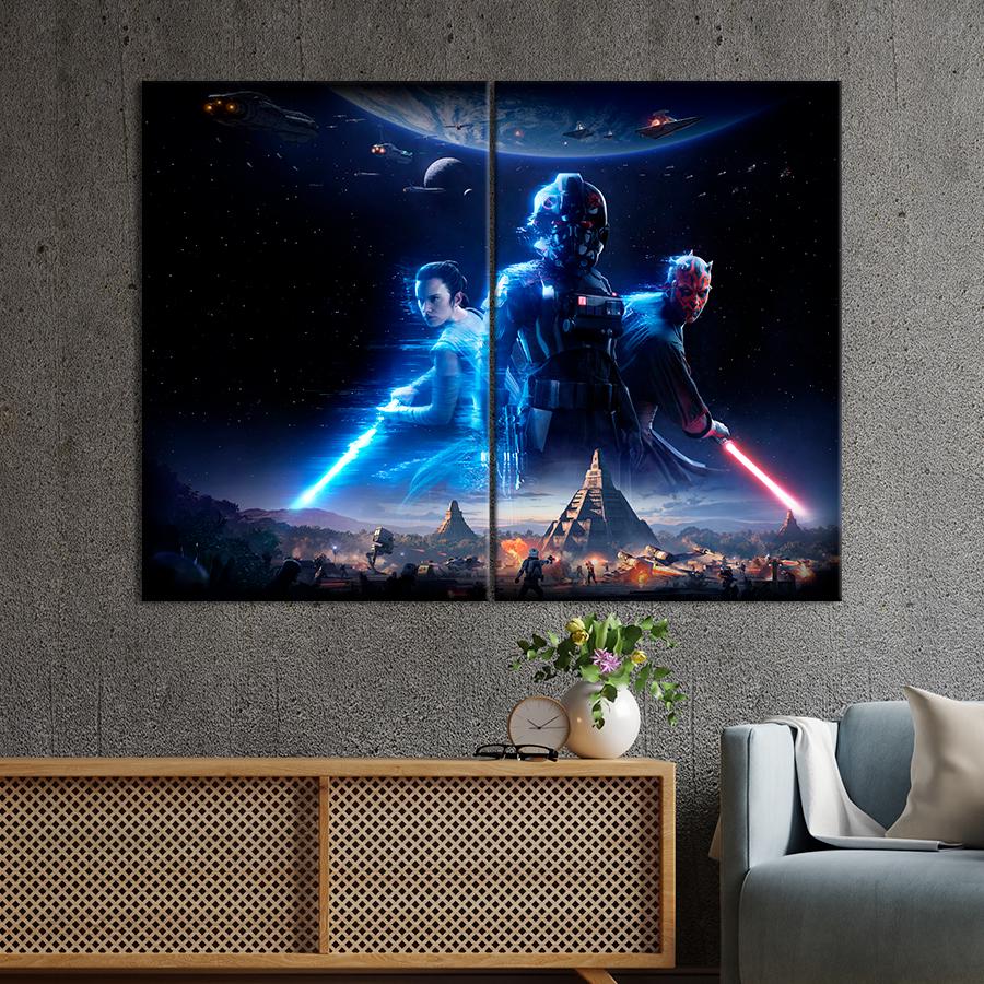 Настенний декор Космический постер фильма Star Wars: Скайуокер. Восход 111x81 см (A172-2)