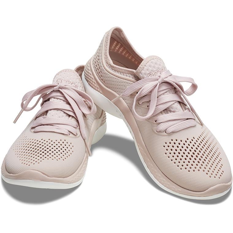 Кроссовки женские Crocs Literide 360 Pacer M5W7 р. 37 24 см Pink Clay/White (206715-W) - фото 3