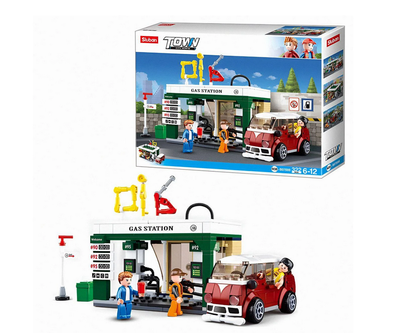 Конструктор Sluban Заправка 322 деталі (M38-B0759B)