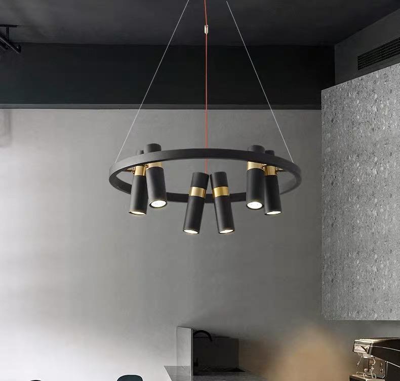 Тросовая серия люстр SPOOR LAMP (054044/6 bk)