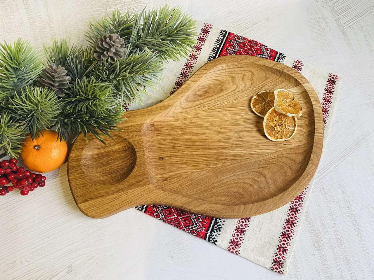 Доска деревянная для подачи закусок Стейк 37х24 см (1539423902)