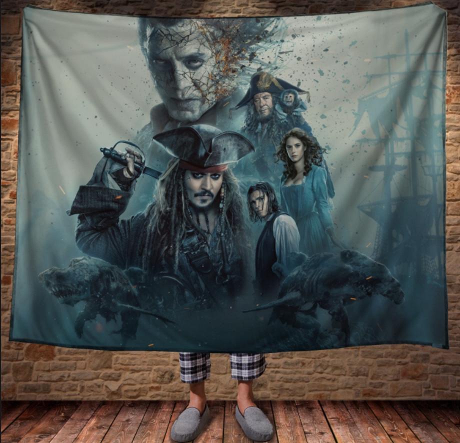 Плед с 3D принтом Капитан Салазар Пираты Карибского моря 150x200 см (epi_0269)