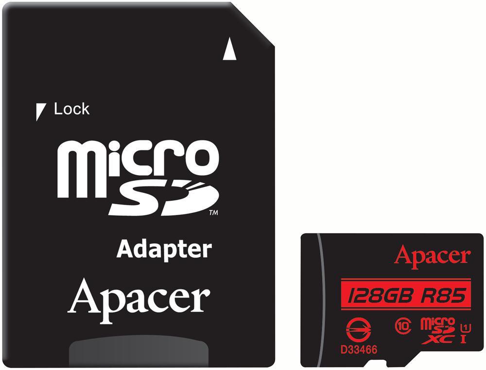 Карта памяти Apacer microSDXC UHS-1 128 GB Class 10 (AP128GMCSX10U5-R)