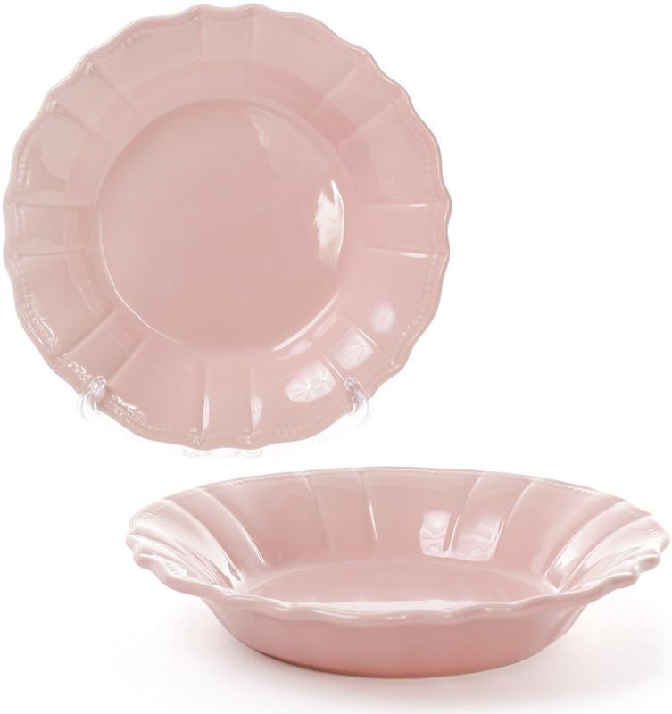 Набор глубоких блюд Leeds Ceramics SUN 6 шт. 23 см Розовый