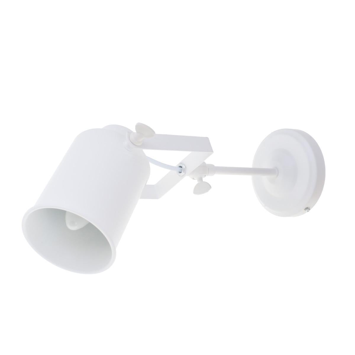 Светильник поворотный накладной скандинавский Brille KWS-02 E27 WH 48-118