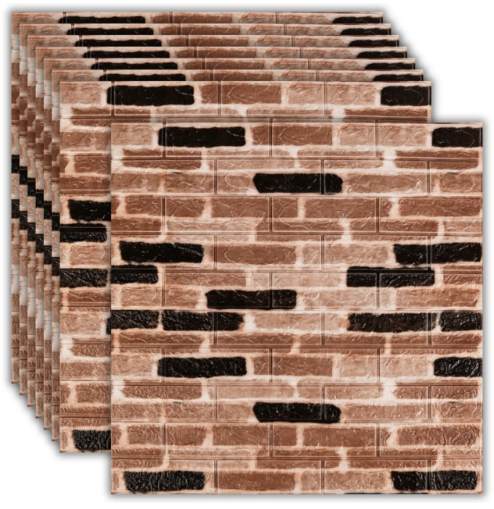 3D-панель самоклеюча під цеглу катеринославську 77x70 см x 3 мм