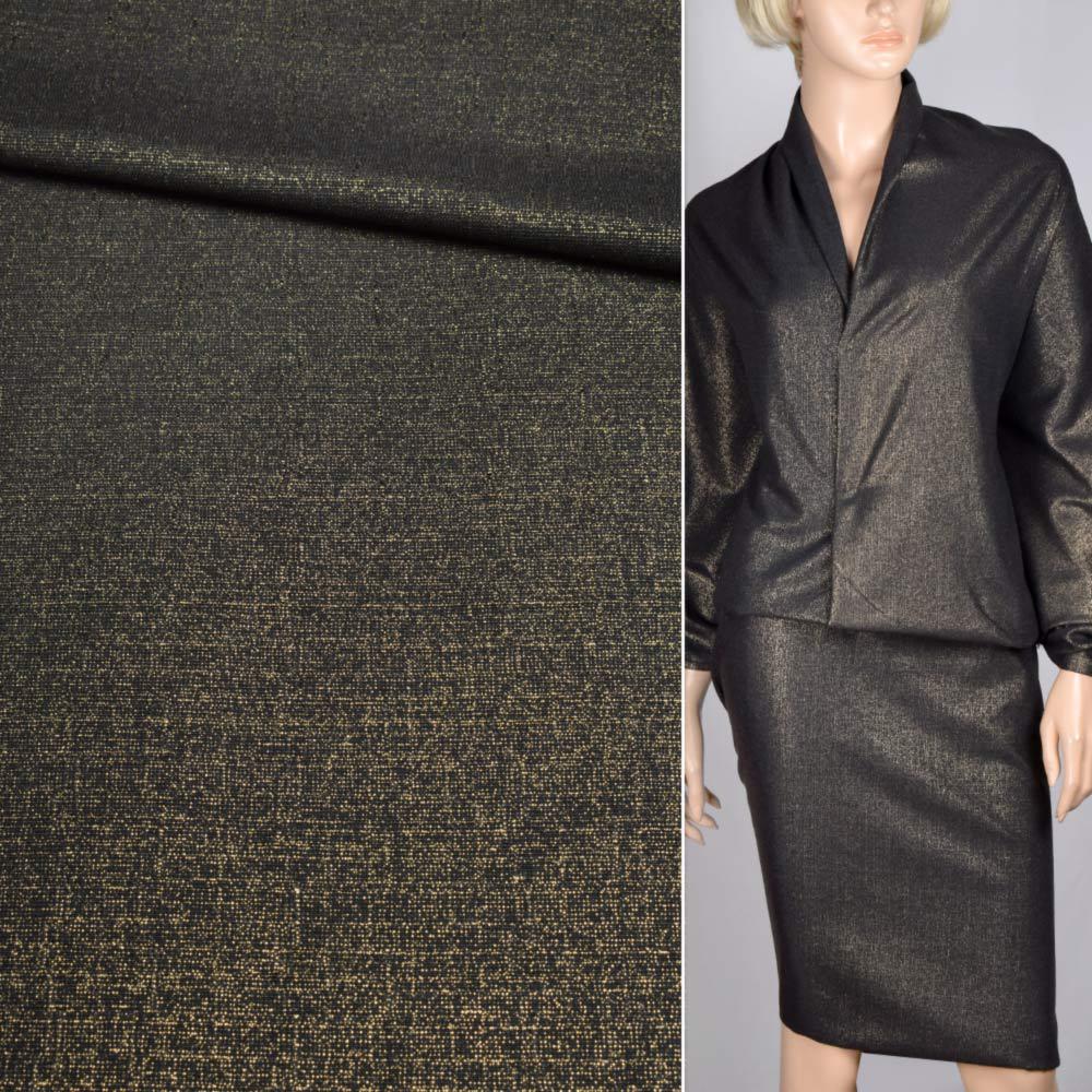 Тканина льон костюмний ширина 145 см Золотистий (12627.001) - фото 2