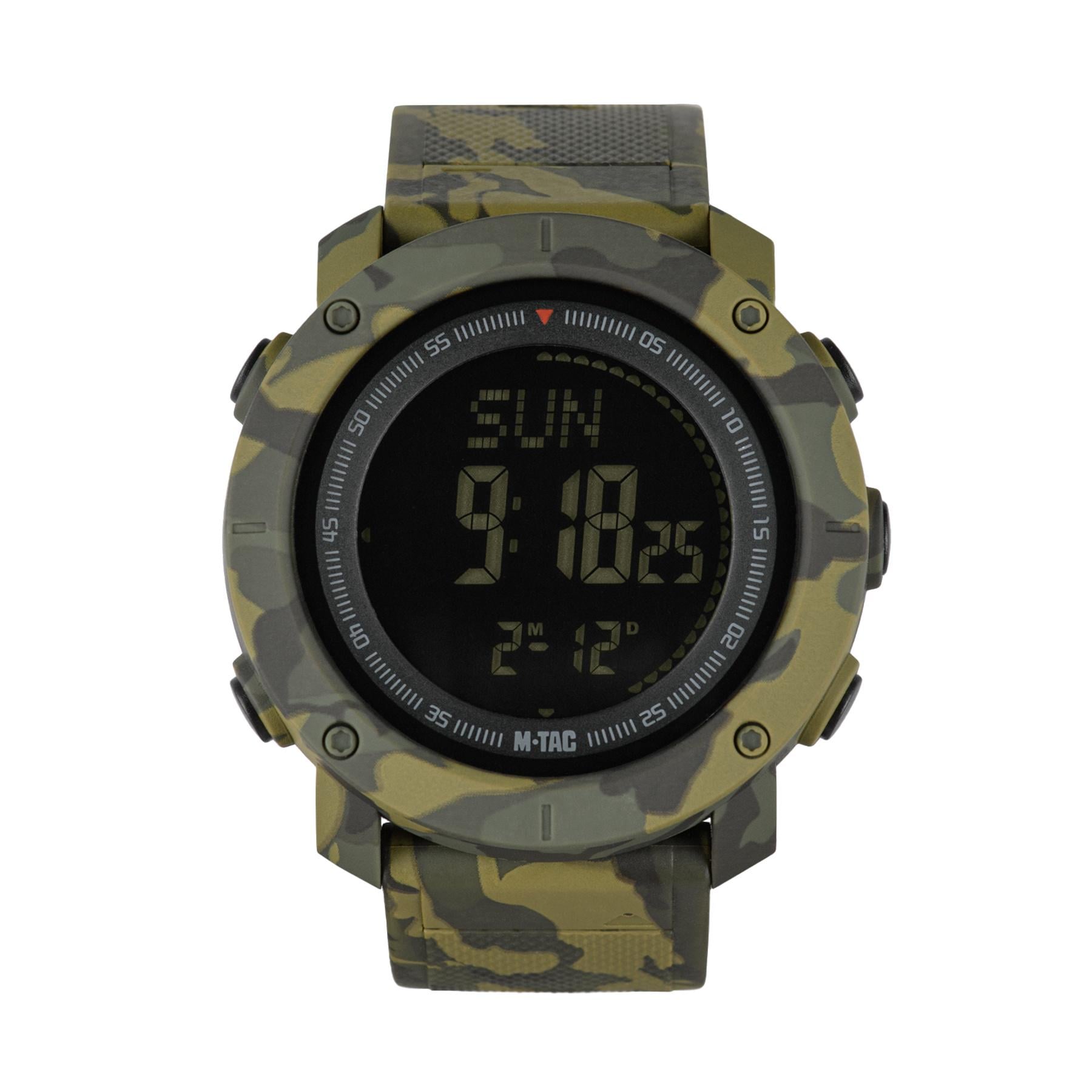 Наручний годинник тактичний M-Tac з компасом 2095 Camo