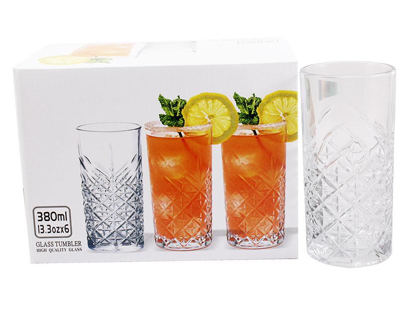 Набор стаканов высоких 380 мл Ristal 6 шт. (BM814BLC) - фото 1 Набор стаканов высоких 380 мл Ristal 6 шт. (BM814BLC) - фото 1