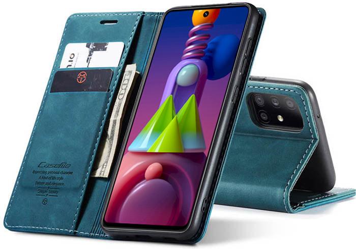 Чехол книжка с магнитом CaseMe на Samsung Galaxy M51 M515 Sea Green (19951-56) - фото 2