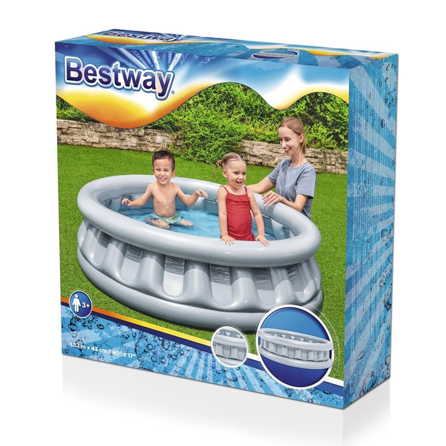 Басейн надувний для дітей Bestway 51080 відкритий круглий дитячий з ненадувним дном космічний корабель 152x43 см 512 л (D-2019091777) - фото 8 Басейн надувний для дітей Bestway 51080 відкритий круглий дитячий з ненадувним дном космічний корабель 152x43 см 512 л (D-2019091777) - фото 8