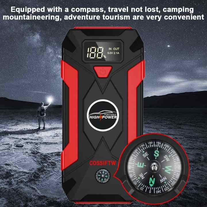 Пусковое устройство для автомобиля 25000 mAh 2USB Фонарик car jump starter QY31 - фото 4 Пусковое устройство для автомобиля 25000 mAh 2USB Фонарик car jump starter QY31 - фото 4