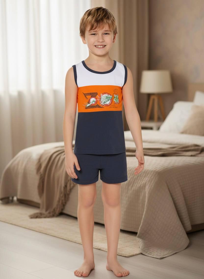 Домашний костюм-пижама для мальчика BAYKAR р. 4 104-110 см 4-5 лет Белый (9670-511)