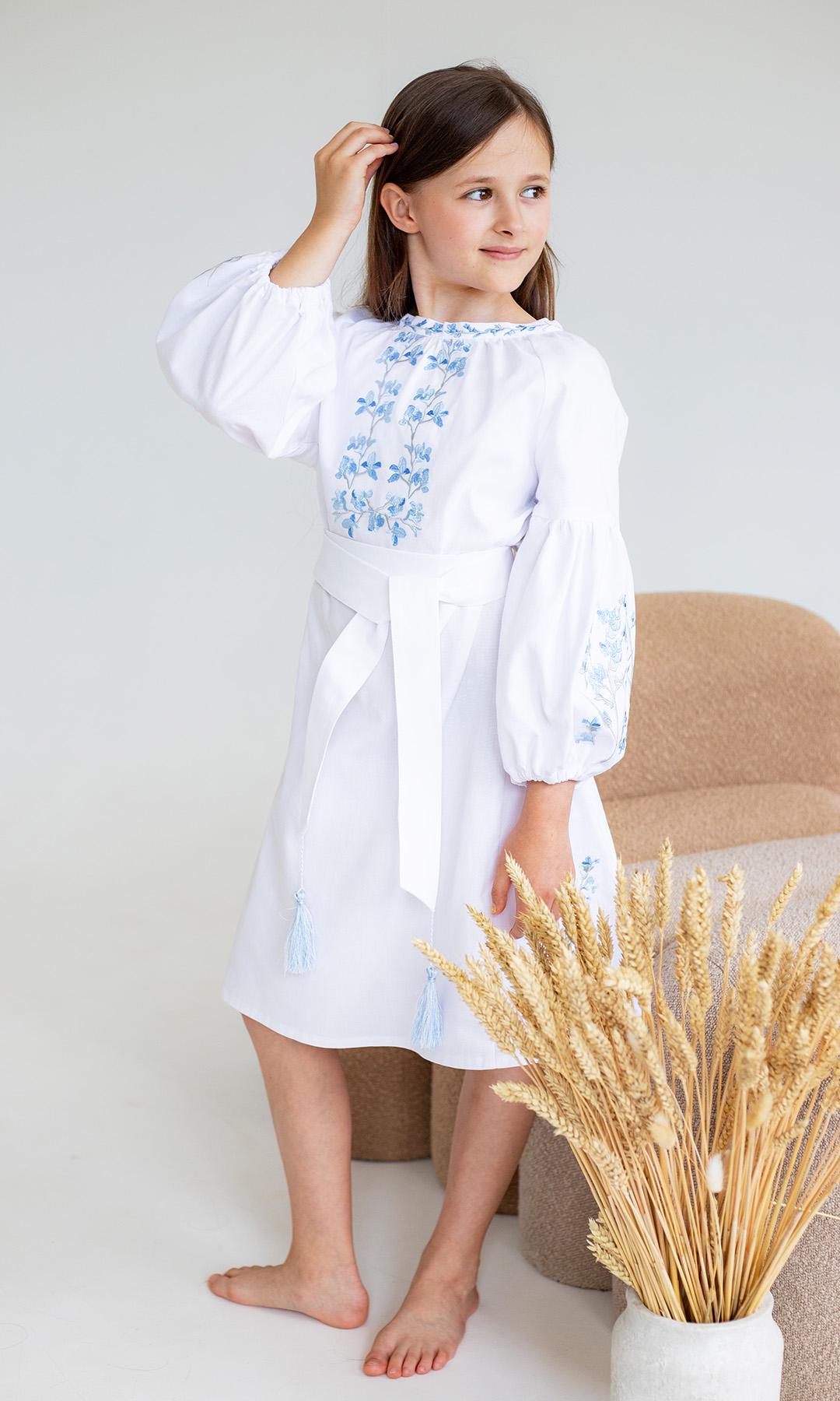 Сукня-вишиванка дитяча Вишиваночка р. 110 Білий (829-3) - фото 5
