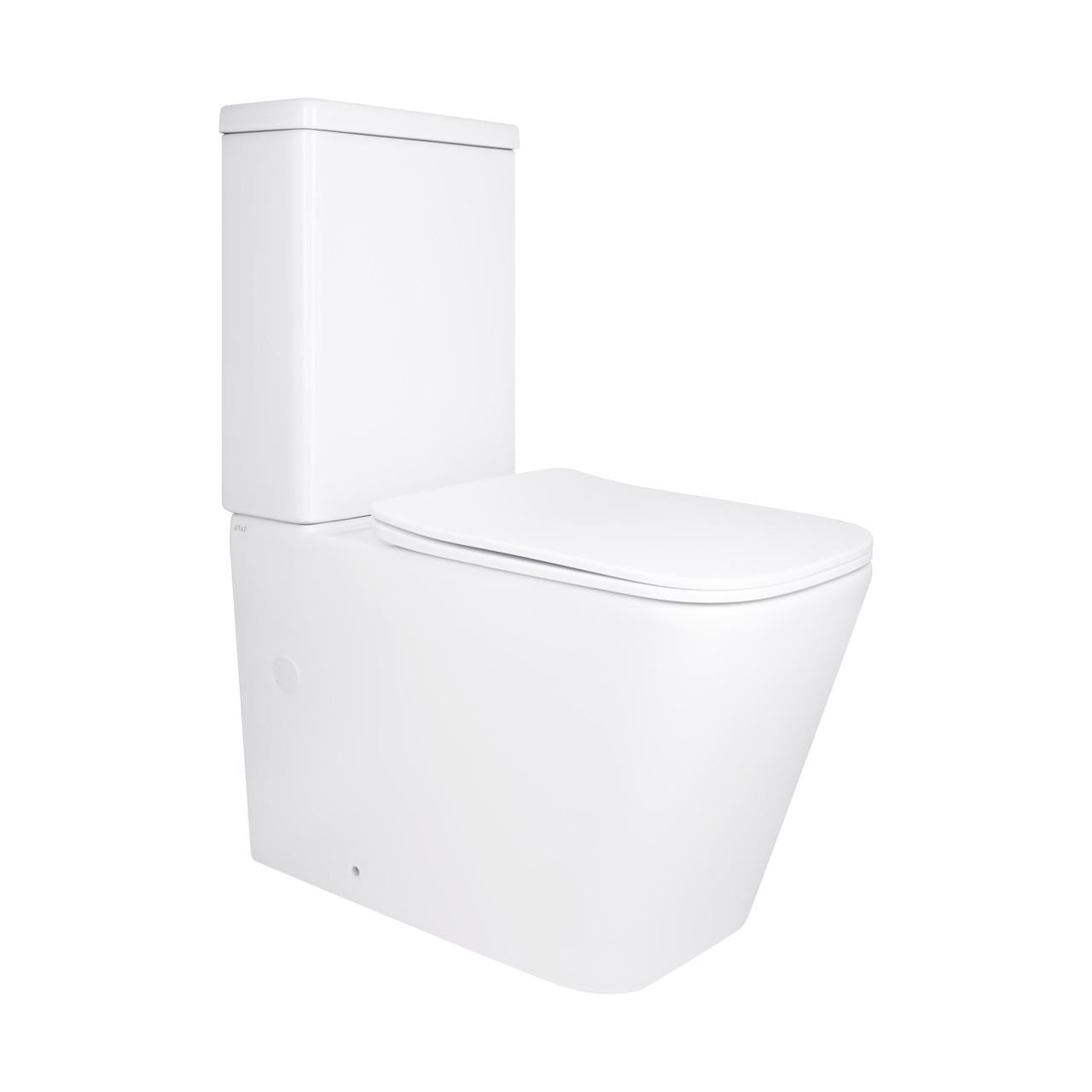Унитаз напольный Qtap Stenava QT27228303W Rimless безободковый с сиденьем Soft-close White