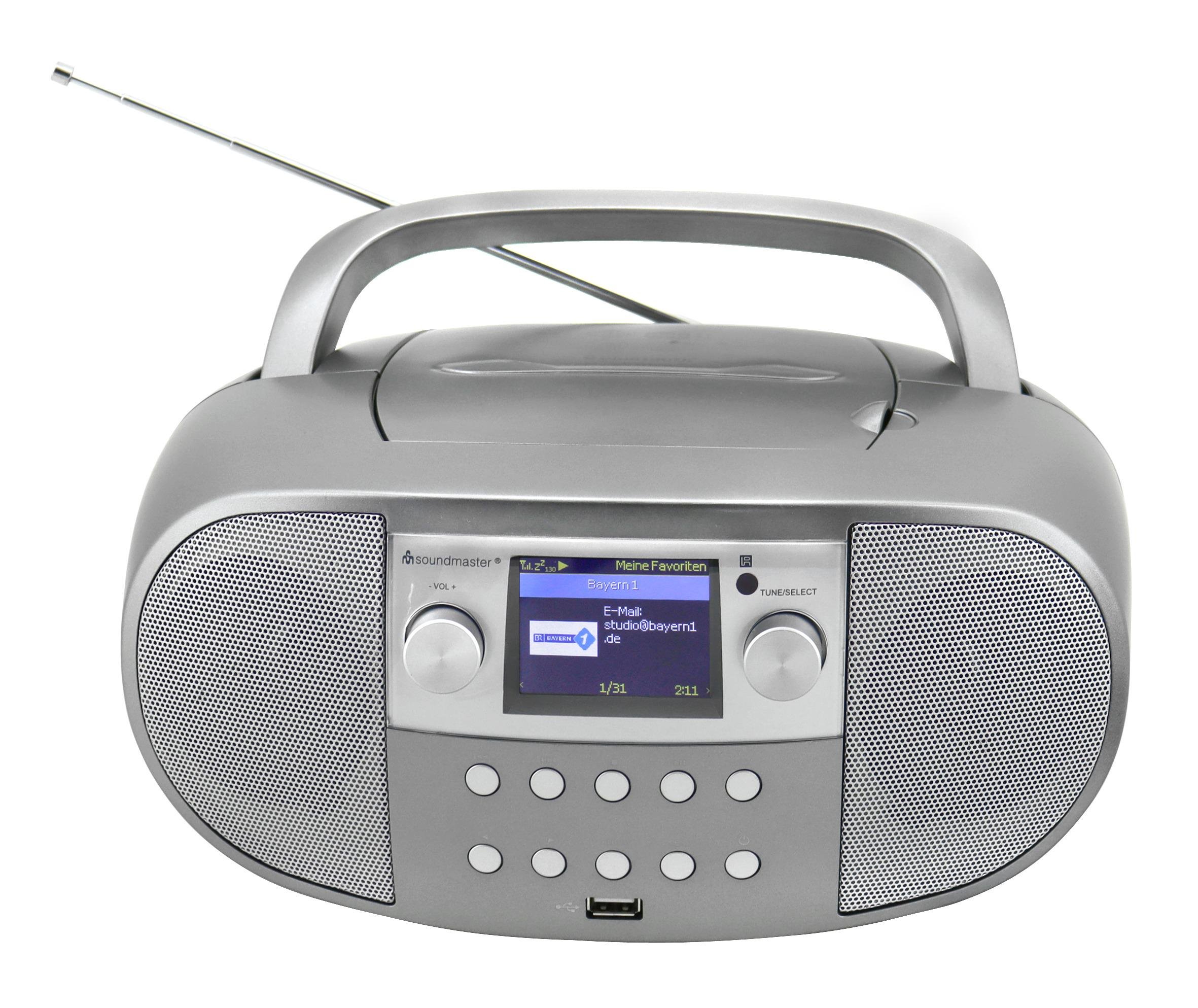 Бумбокс CD/MP3 Soundmaster SCD7600TI с WLAN-интернетом/DAB+/FM-радио USB/Bluetooth (1289) - фото 2