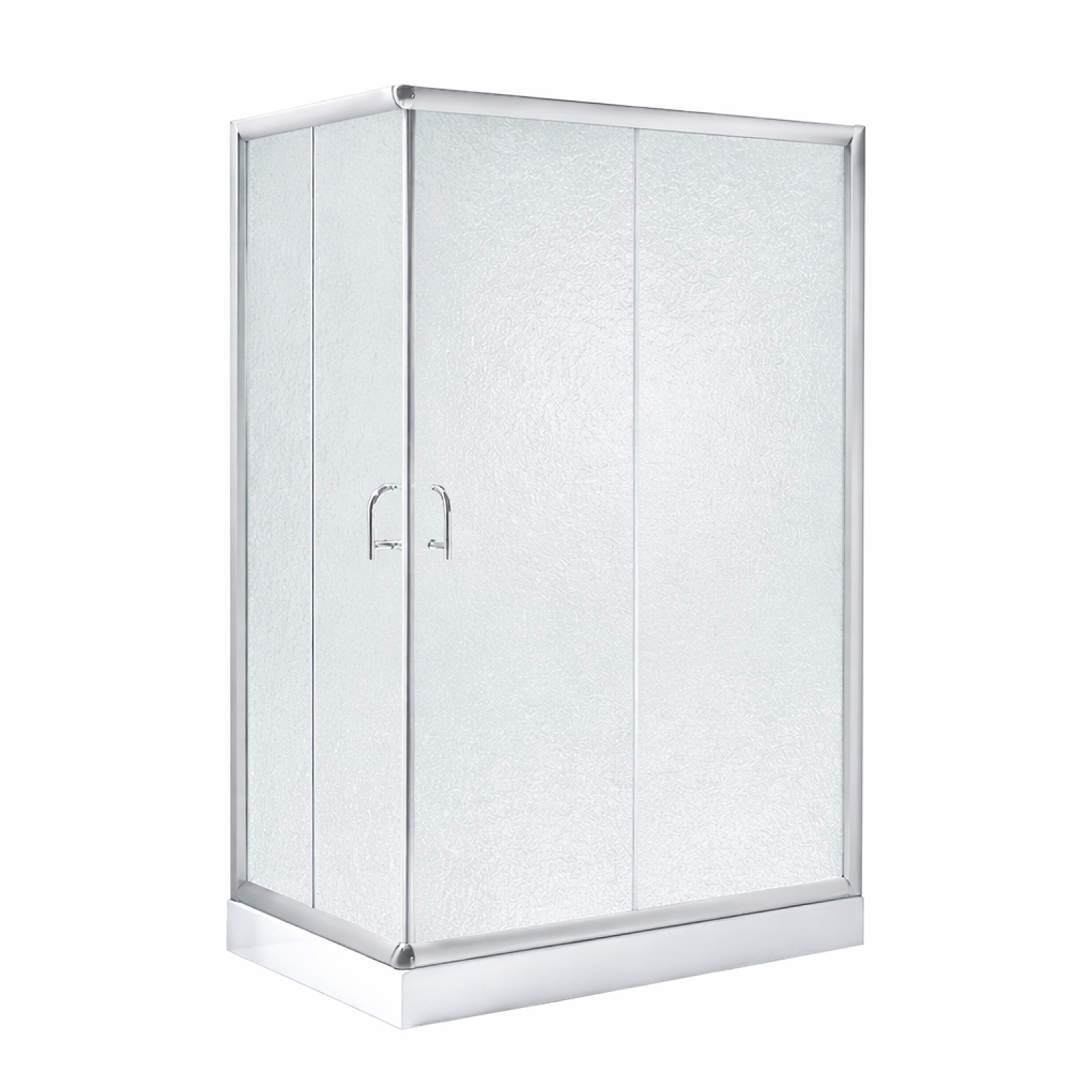Душова кабіна Lidz Wawel SC100x80.SAT.LOW.FR скло Frost 5 мм та душовий піддон Lidz KAPIELKA ST 100x80х14 см