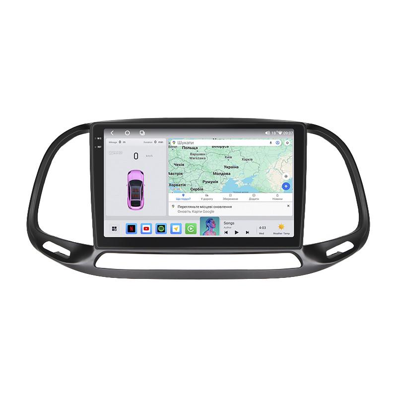 Автомагнітола штатна Lesko QLED/CarPlay/4G/360° для Fiat Doblo II Рестайлінг 2015- 4/64Gb 9" (2350386720)