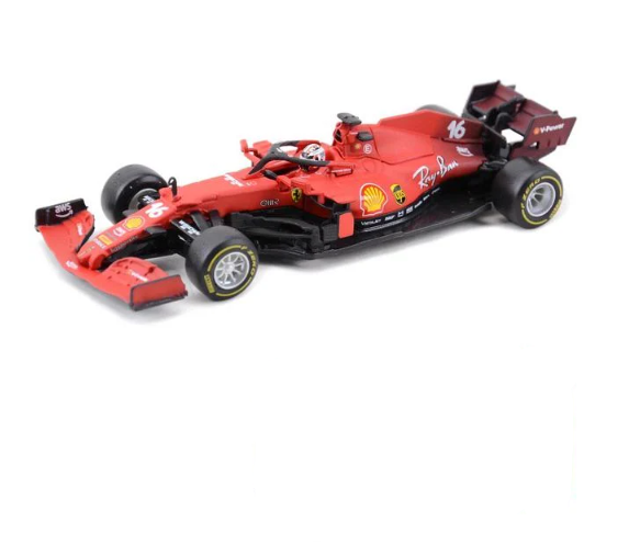 Коллекционная модель Bburago Ferrari SF21 #16 из металла масштаб 1:43 в прозрачном боксе