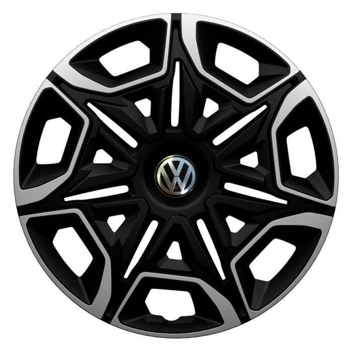 Ковпаки для коліс 4 Racing Varido R14 з логотипом Volkswagen 4 шт. Silver/Black