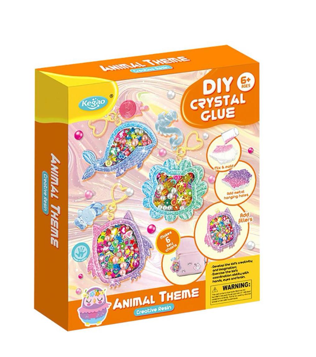 Набор творческий Kegao Зверята для создания брелоков из эпоксидной смолы (2801141297)