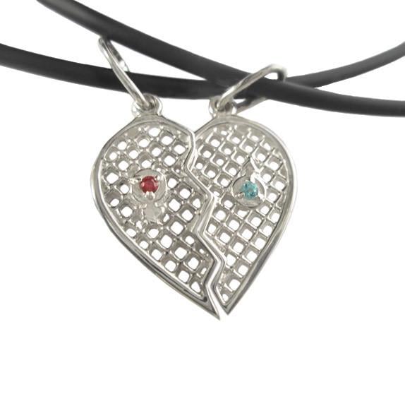 Серебряный кулон парный Моя половинка двойной (977560848)