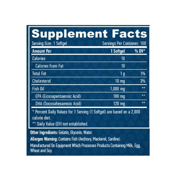 Омега 3 Haya Labs Omega 3 1000 mg 100 Softgels - фото 2