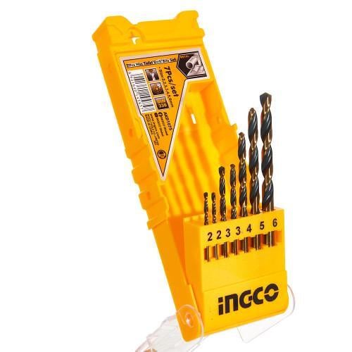 Набор сверл по металлу INGCO 2-6 мм 7 шт. (000158380)