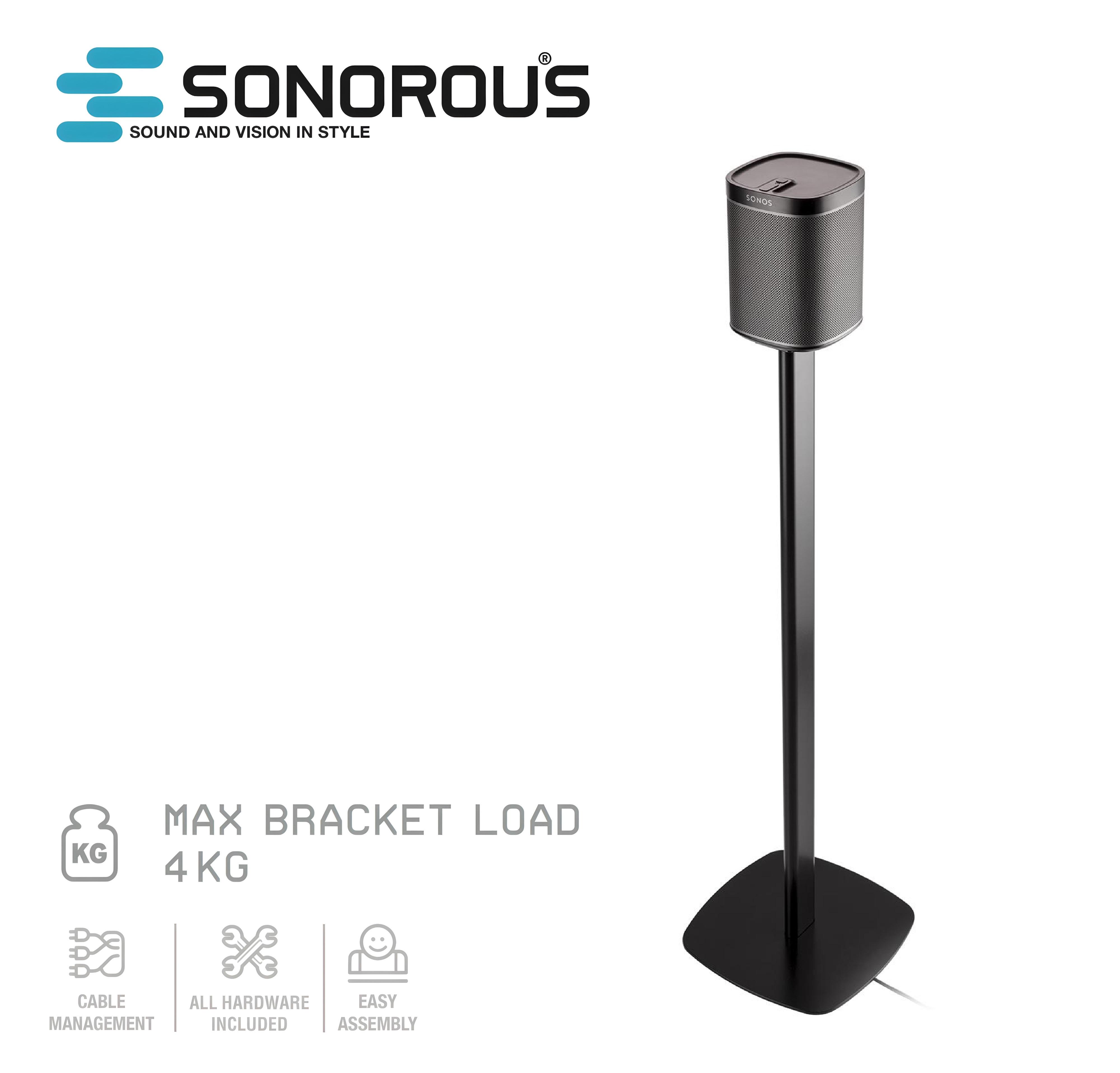 Стійка для колонок Sonorous SP 500-BLK 25x25x91 см Чорний (0502) - фото 2