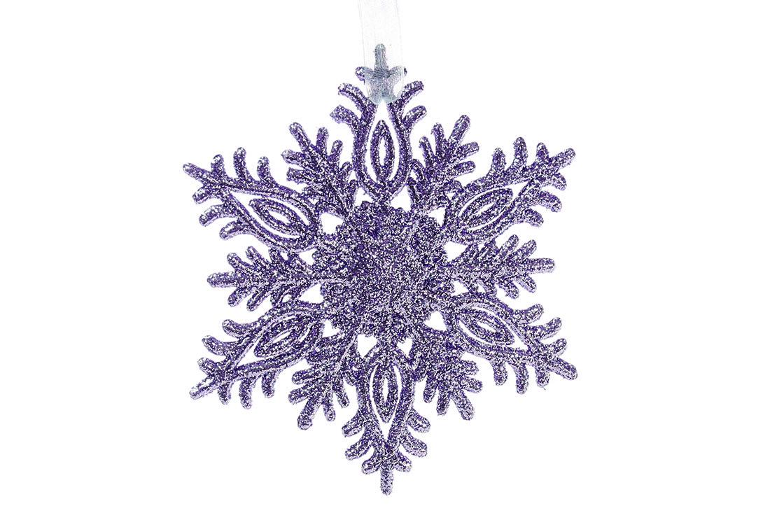 Новогодняя подвеска BonaDi Снежинка 12 см (788-911)
